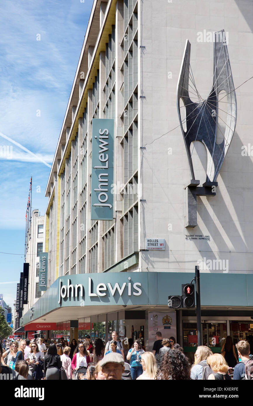 John Lewis flagship store in Oxford Street, Londra. Foto Stock