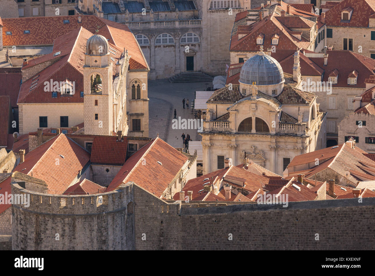 Dubrovnik, perla dell'Adriatico, Croazia. Foto Stock