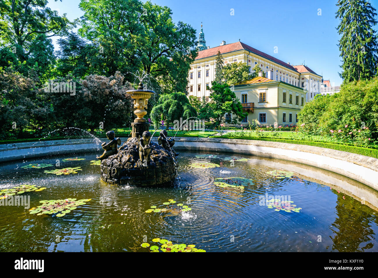 Chateau giardino (UNESCO) in Kromeriz Foto Stock
