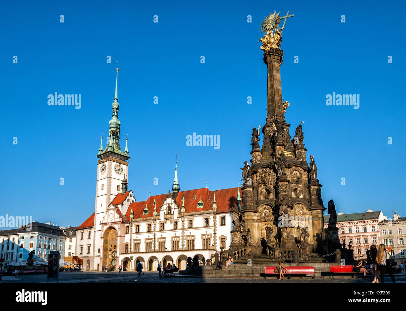 Municipio di Olomouc Foto Stock