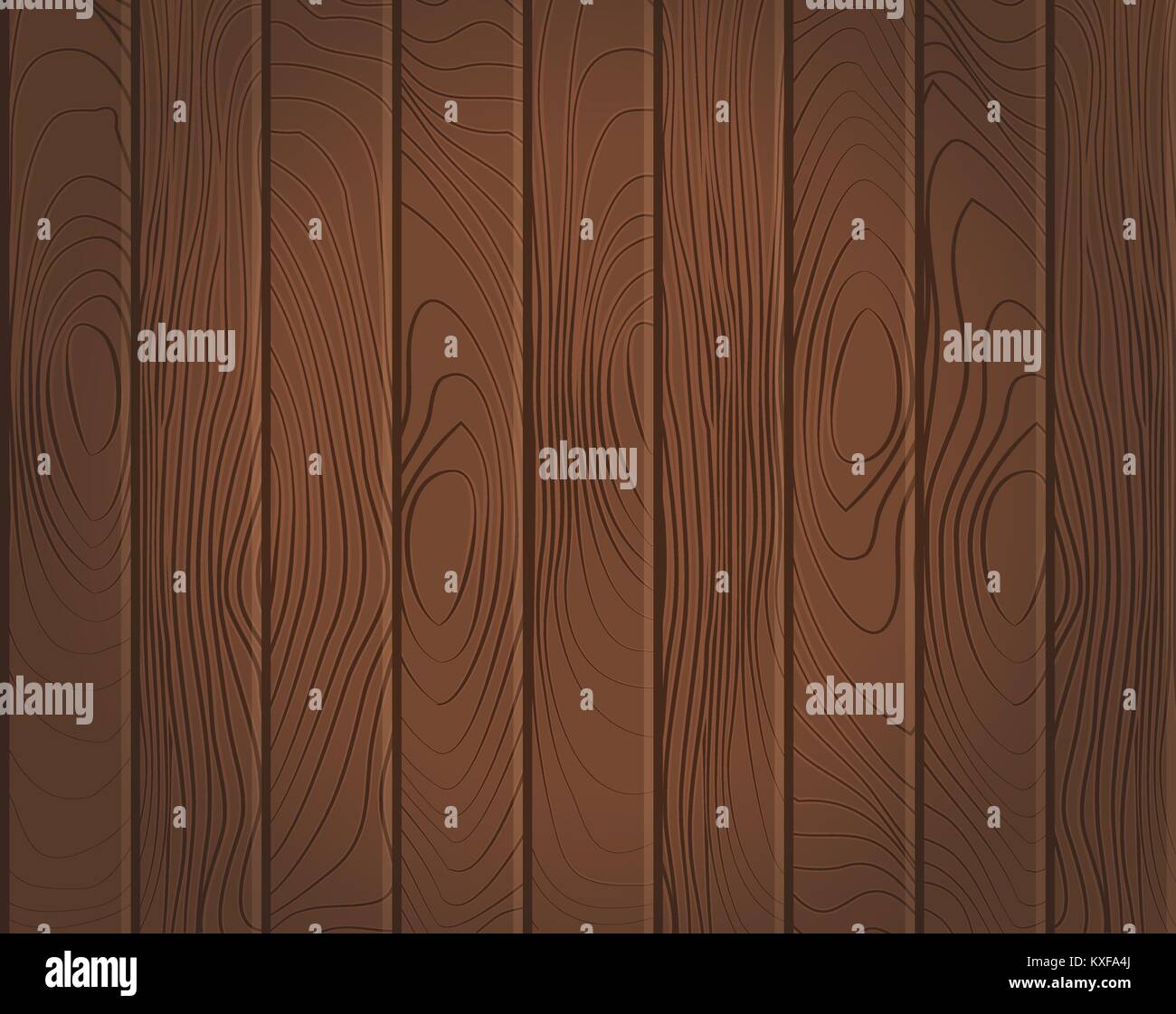 Legno scuro texture di sfondo creato di schede separate Illustrazione Vettoriale
