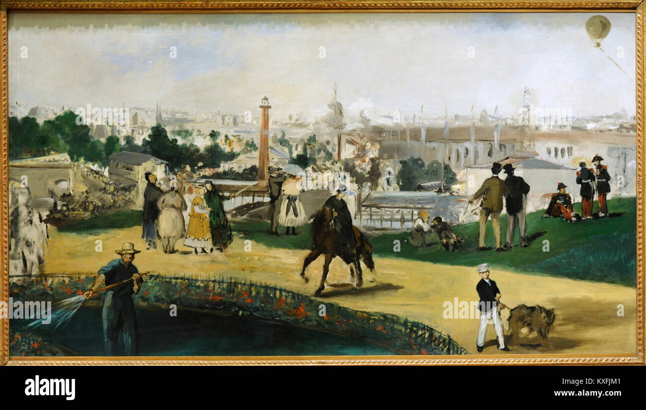 Edouard Manet (1832-1883). Pittore Francese. Vista del 1867 Exposition Universelle, 1867. Galleria Nazionale. Oslo. La Norvegia. Foto Stock