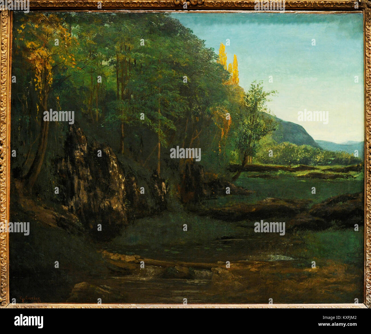 Gustave Courbet (1819-1877). Pittore Francese. Il paesaggio del Giura, 1868. Galleria Nazionale. Oslo. La Norvegia. Foto Stock