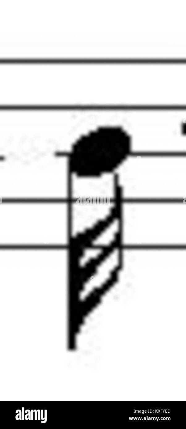 “The Thirty-Second Note” si riferisce a un termine musicale che indica un breve valore ritmico utilizzato nelle partiture scritte, comunemente presente nella notazione musicale classica e contemporanea. Foto Stock