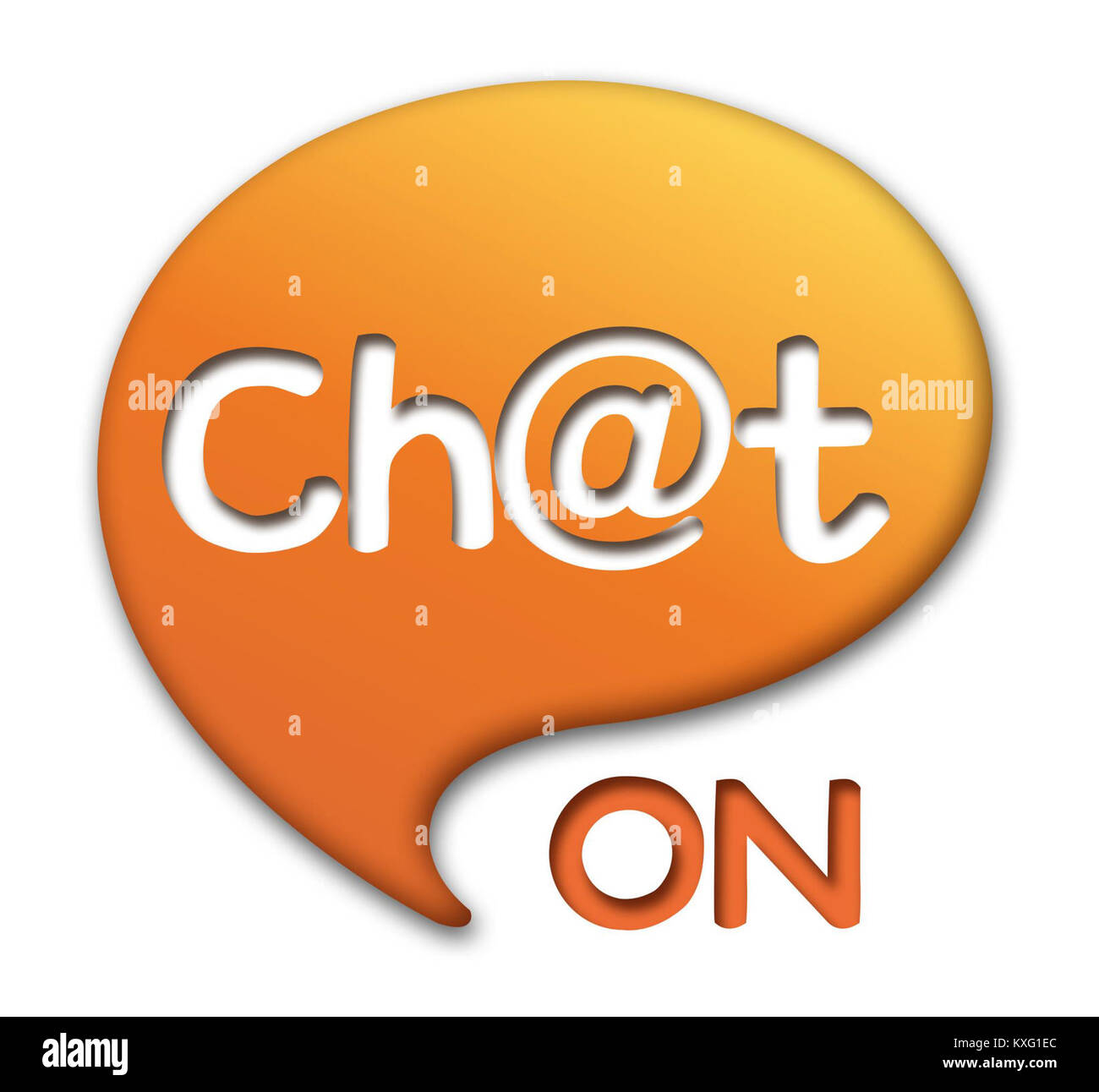 "أول أيقونة لشات أون" (la prima icona per Chat On) si riferisce allo sviluppo o alla creazione di una prima icona o immagine digitale utilizzata nelle piattaforme di comunicazione online, che potrebbe segnare una pietra miliare nella cronologia delle app di social media o messaggistica. Foto Stock