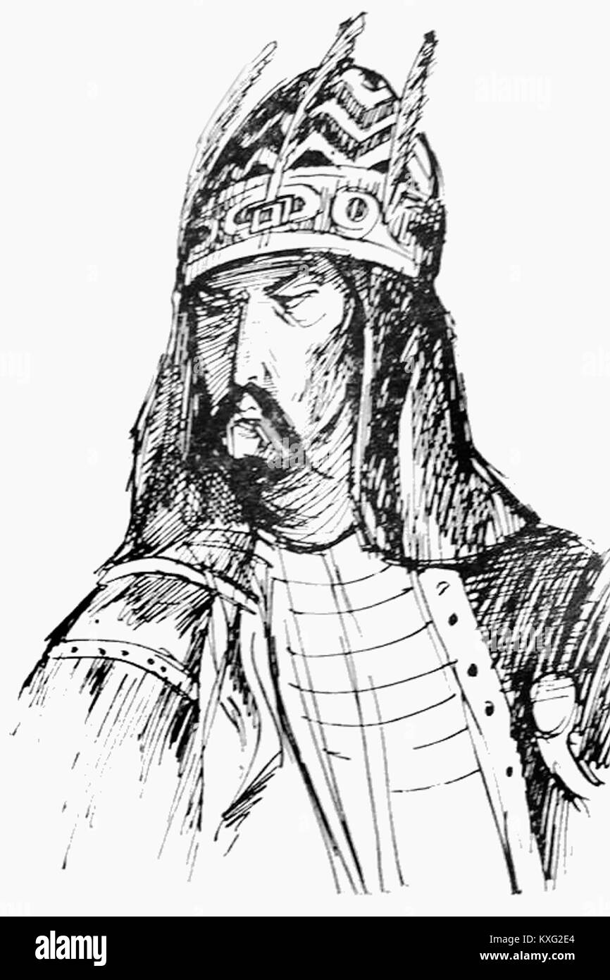 Hulagu Khan, un sovrano mongolo del XIII secolo, era nipote di Gengis Khan e fondatore della dinastia dell'Ilkhanato in Persia. Guidò la conquista mongola di gran parte dell'Asia sud-occidentale, compreso il sacco di Baghdad nel 1258. Foto Stock