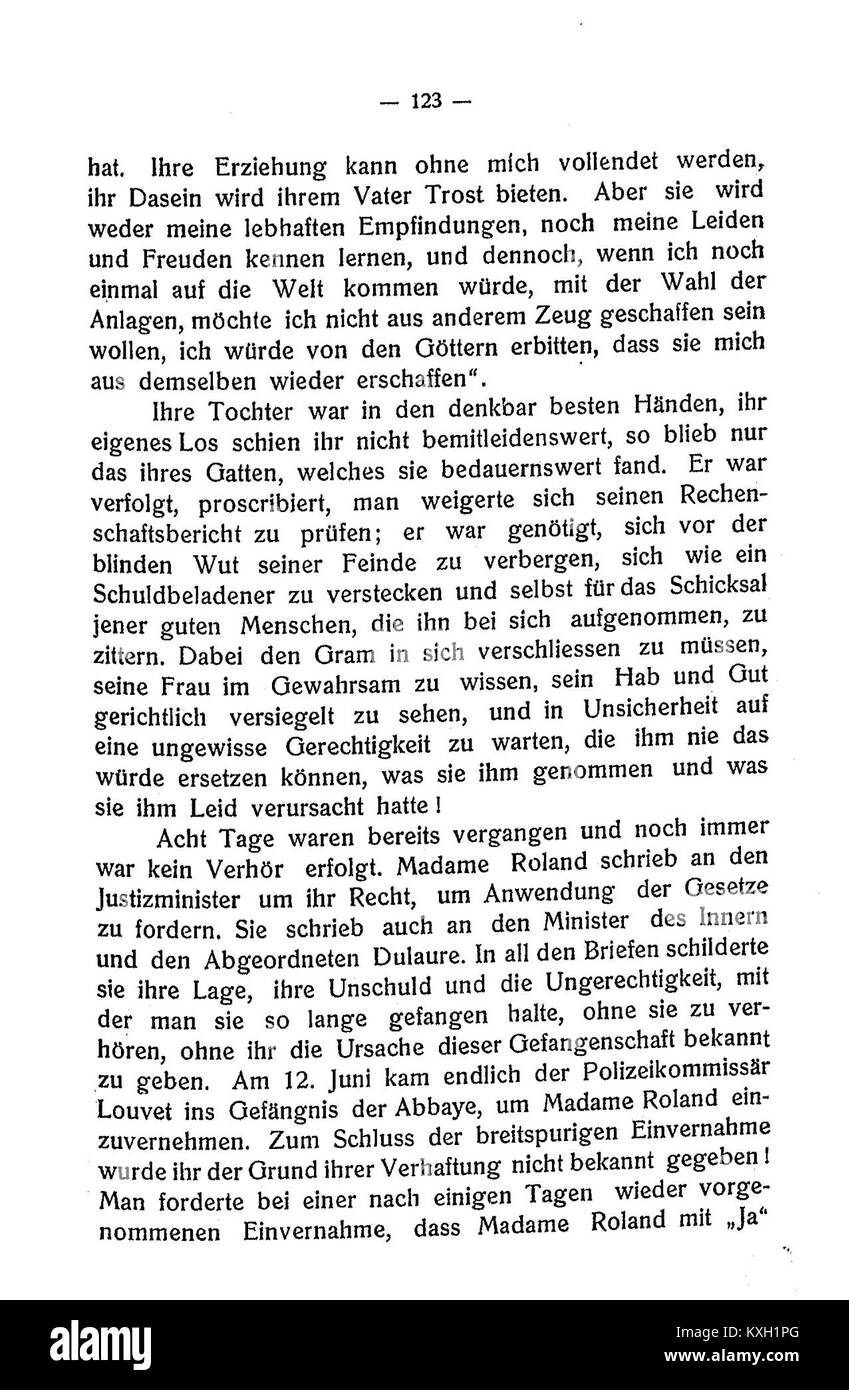 "Die berühmten Frauen der französischen Revolution – 123" si riferisce alla targa o copia numero 123 della stessa opera del 1906 di Emma Adler, che documenta varie donne partecipanti alla Rivoluzione francese (1789-1795) in tedesco. Wikimedia Commons Foto Stock