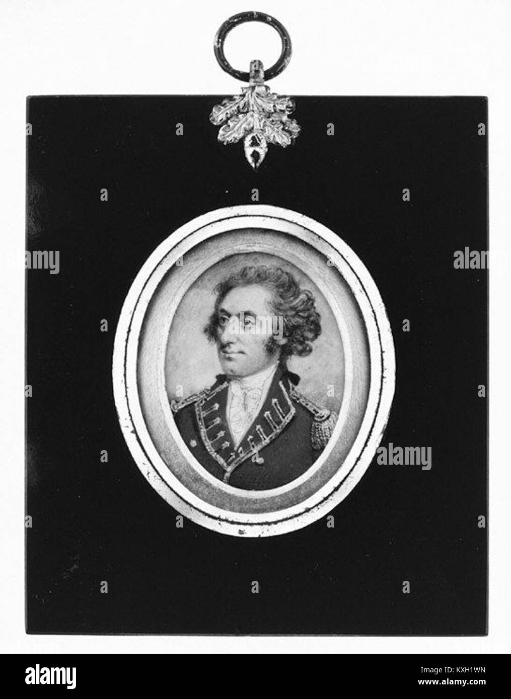 Un ritratto dell'ammiraglio Adam Duncan, ufficiale navale britannico (1731–1804), noto per il suo servizio durante la fine del XVIII secolo, compreso il comando nella battaglia di Camperdown. Foto Stock