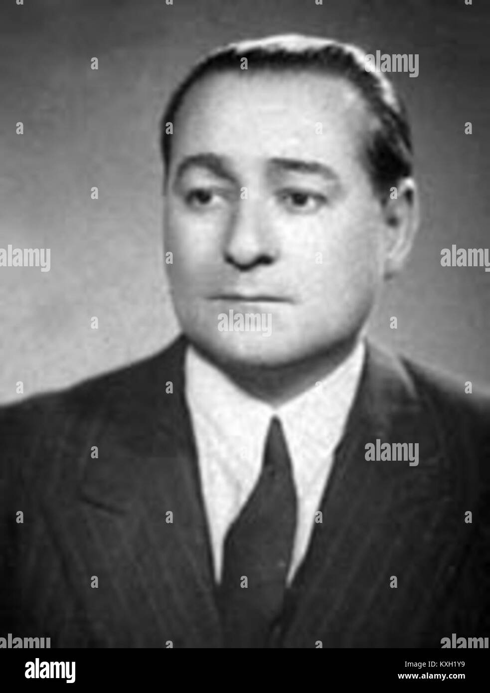 Adnan Menderes, decimo primo ministro turco, raffigurato durante il suo sesto mandato, noto per la sua influenza politica nella storia turca della metà del XX secolo. Foto Stock