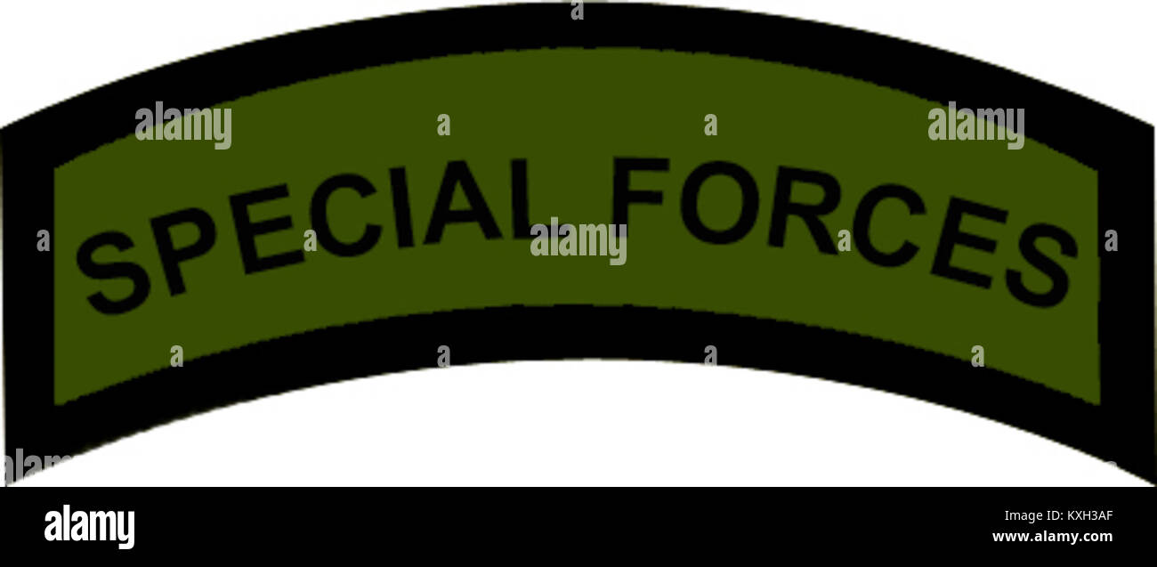 La scheda AFP Special Forces è un'insegna militare che rappresenta i membri delle forze armate delle Filippine che hanno superato l'addestramento delle forze speciali. La versione sottomessa è indossata durante i compiti operativi e le missioni tattiche, simboleggiando lo status di élite dell'unità. Foto Stock