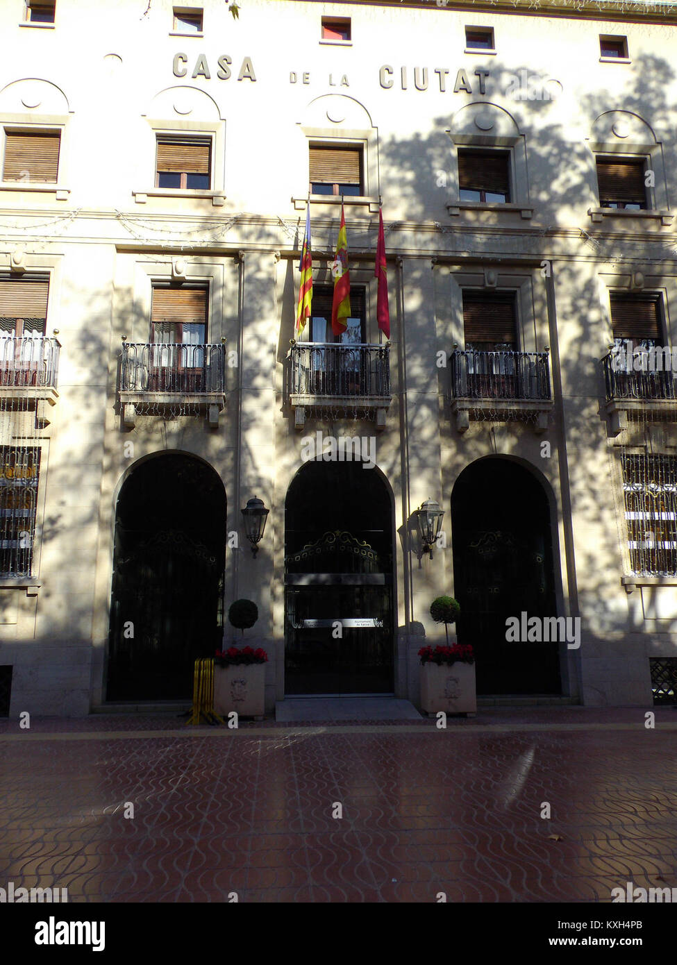 L'Ajuntament de Xàtiva è il municipio di Xàtiva, in Spagna, che funge da centro amministrativo e governativo del comune. Foto Stock