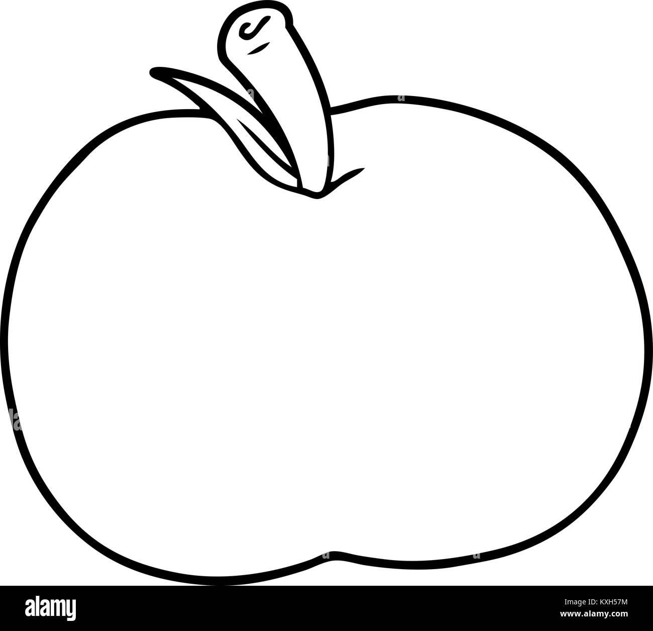 mela del fumetto Illustrazione Vettoriale