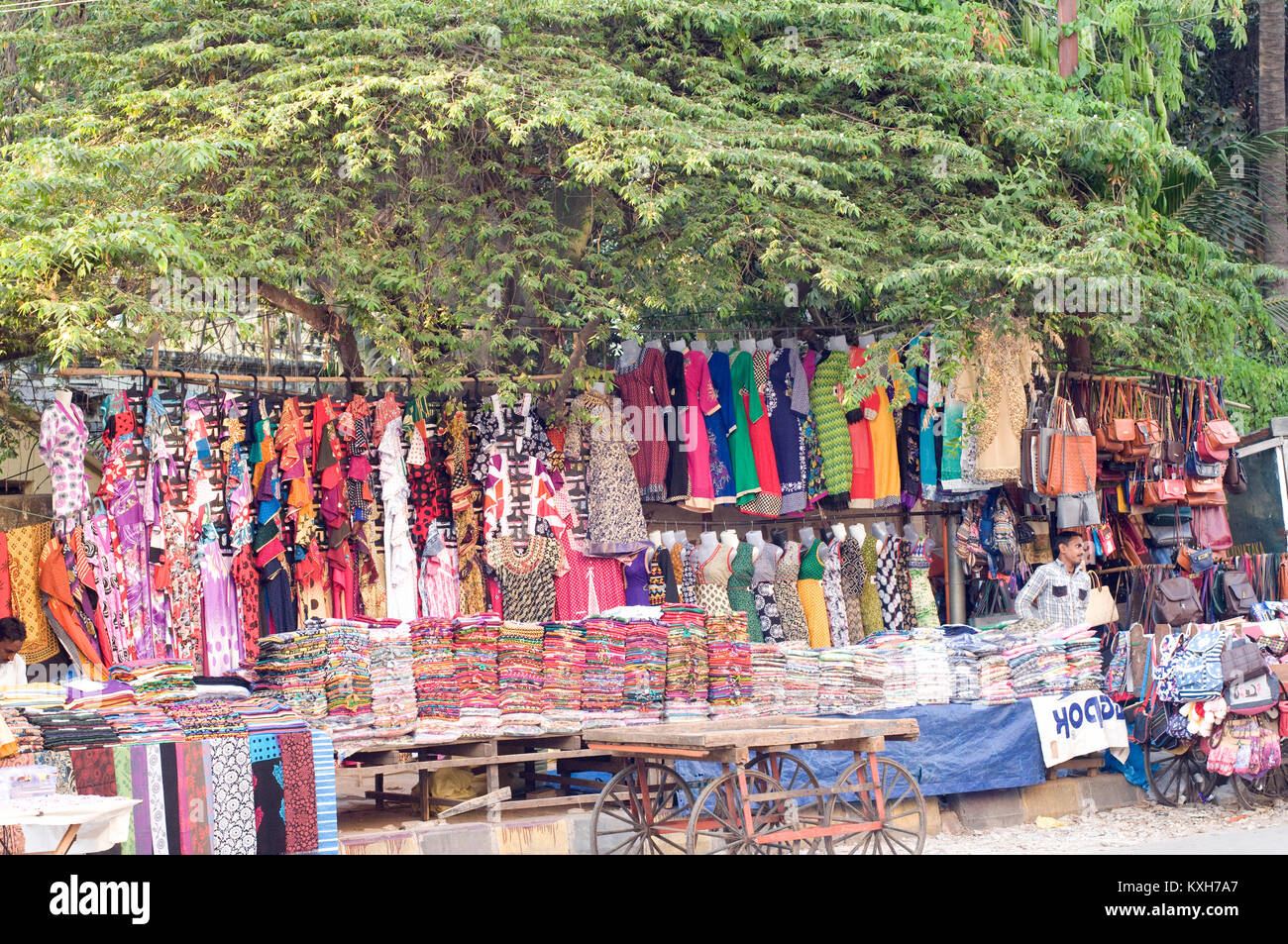 Street vending in stallo a Bangalore in India Foto Stock
