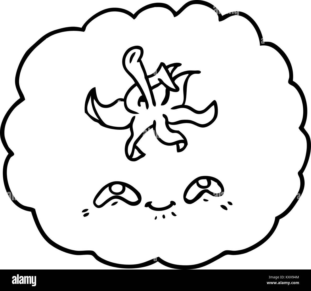 pomodoro del fumetto Illustrazione Vettoriale