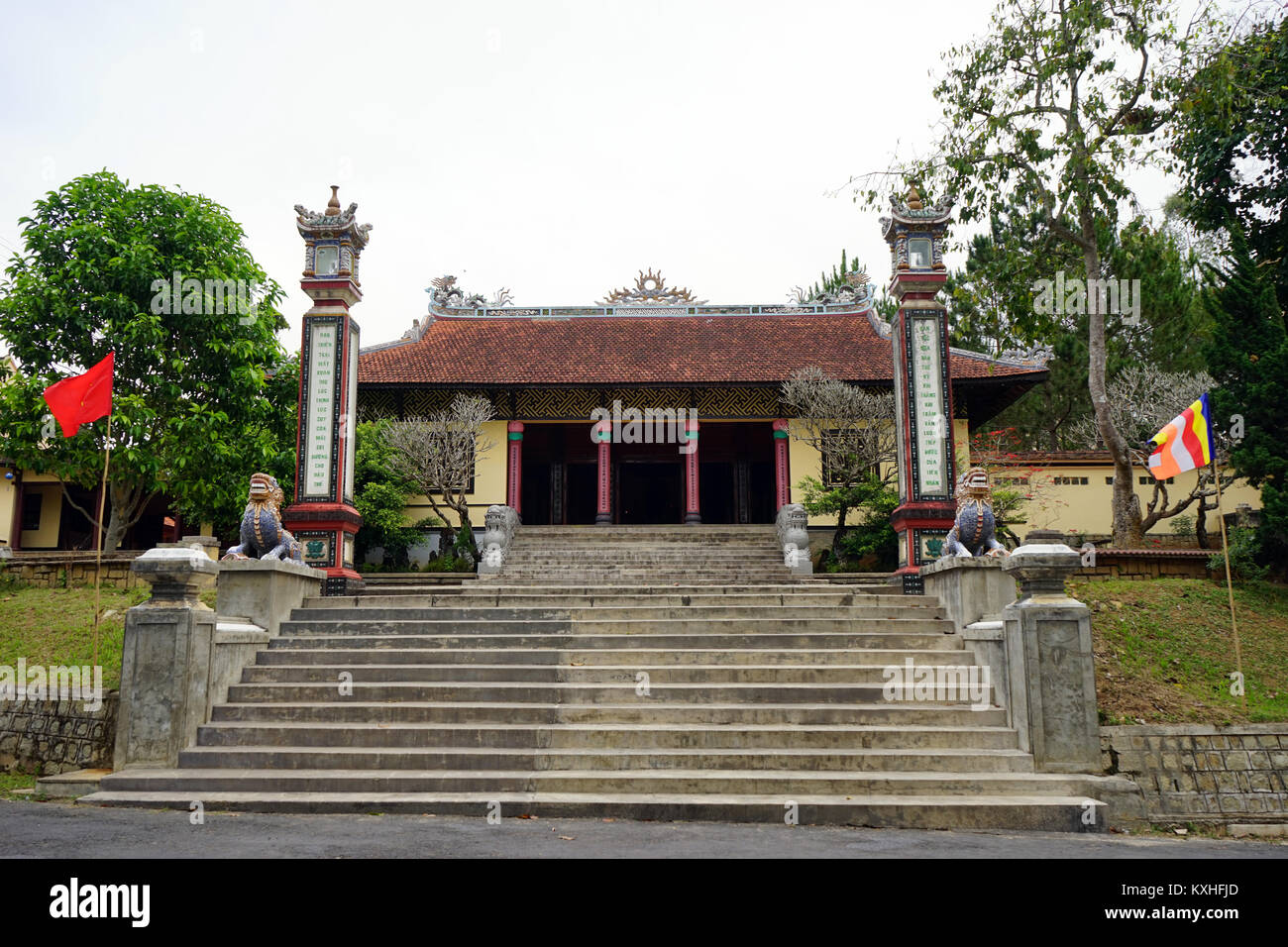 DALAT, VIETNAM - circa gennaio 2017 Linh figlio Pagoda Foto Stock