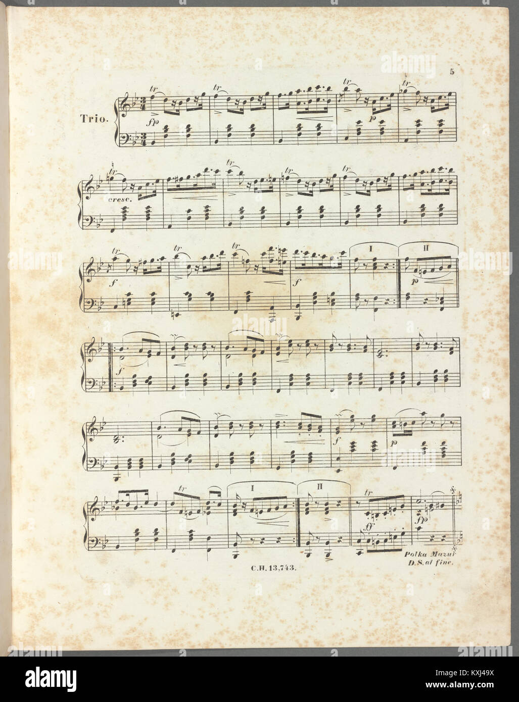 Bürgerlich und romantisch Polka-Mazur für das Pianoforte (NYPL b19758261-5660710) Foto Stock