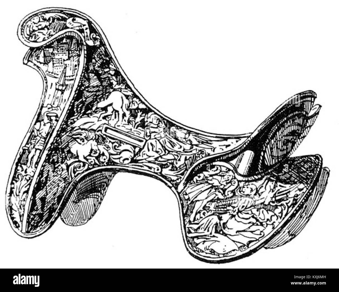 La Blanche-Église mairie in Mosella, Francia, è un edificio municipale riconosciuto per il suo design architettonico e l'importanza storica nella regione della Lorena. Foto Stock