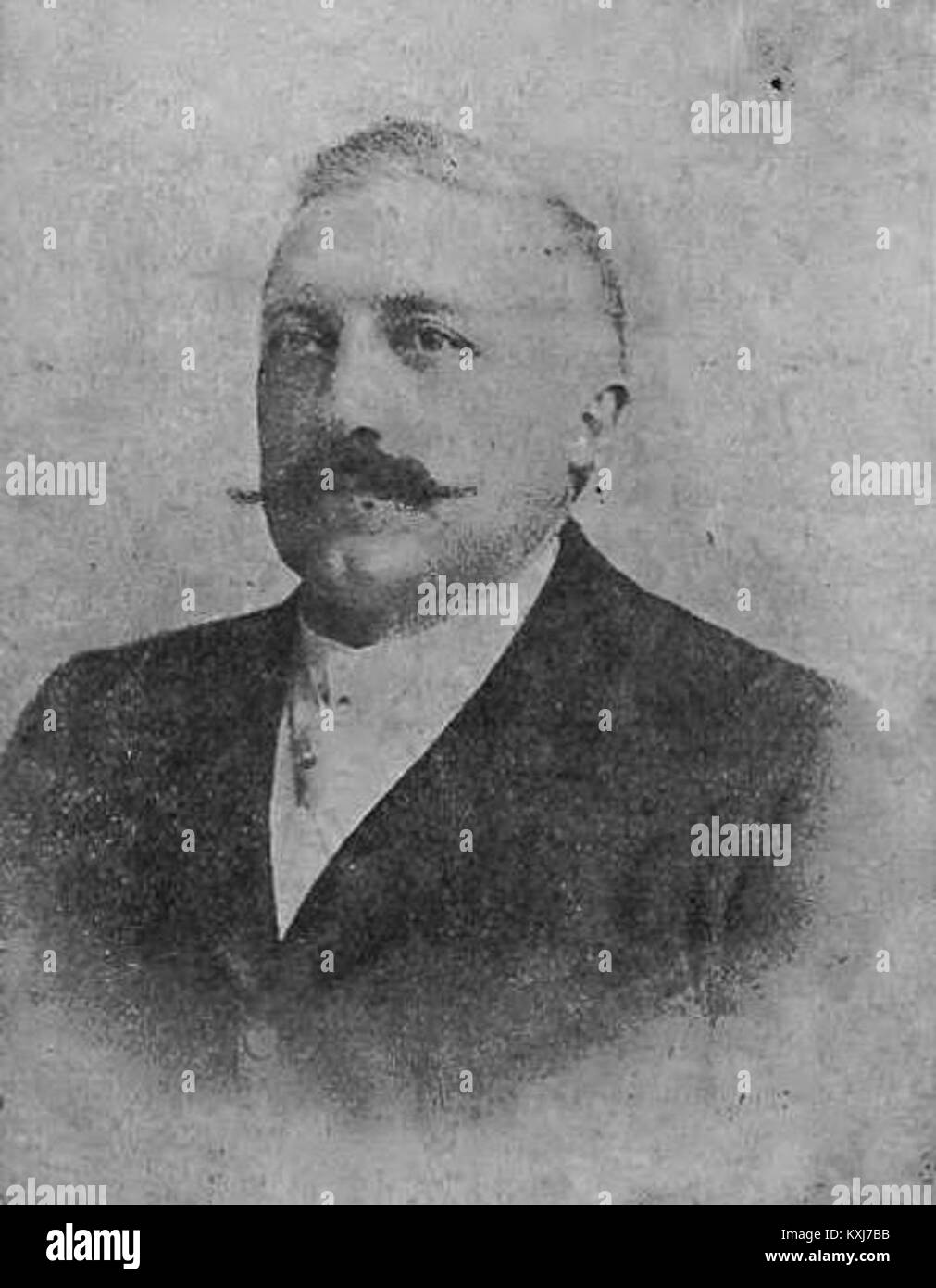 Ritratto di Benedykt Siebauer, un individuo storico che visse fino al 1904, evidenziando caratteristiche facciali, abbigliamento e identità documentata. Foto Stock