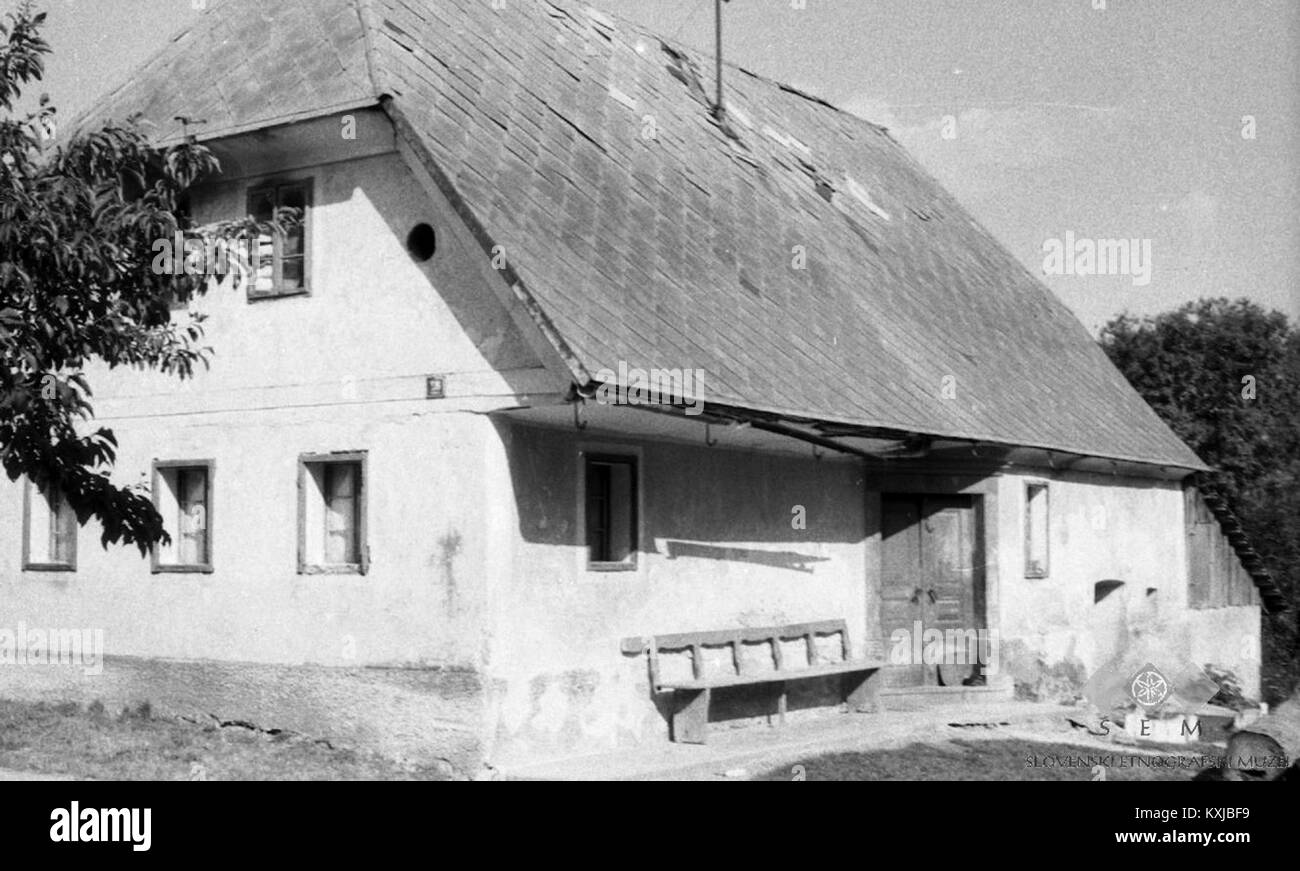 Antonova hiša, Iga VAS 1962 Foto Stock
