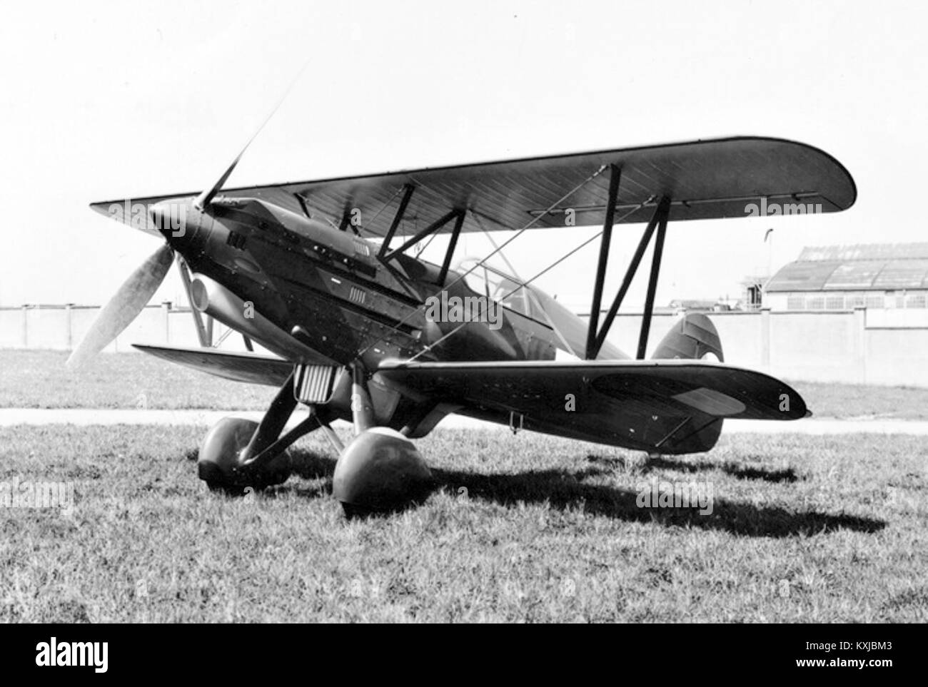 Fotografia dell'Avia B-534 IV, un biplano ceco degli anni '1930, che mette in evidenza il suo design, la sua struttura e il suo significato storico nella storia dell'aviazione. Foto Stock