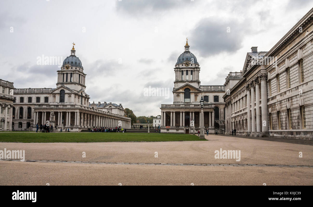 Old Royal Naval College,Greenwich,Londra,l'Inghilterra,UK Foto Stock
