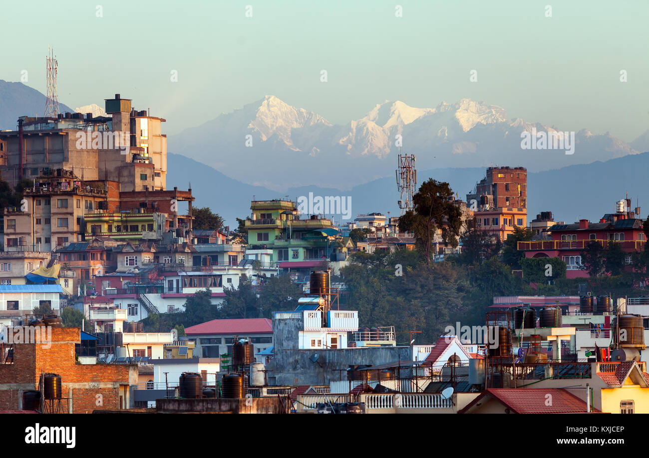 Bhasmeshvar Ghat al tempio di Pashupatinath e fiume Bagmati a Kathmandu, Nepal. Foto Stock