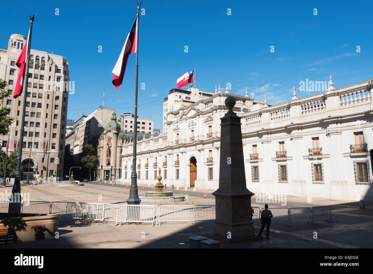 Plaza de la Constitución, Santiago de Cile Foto Stock