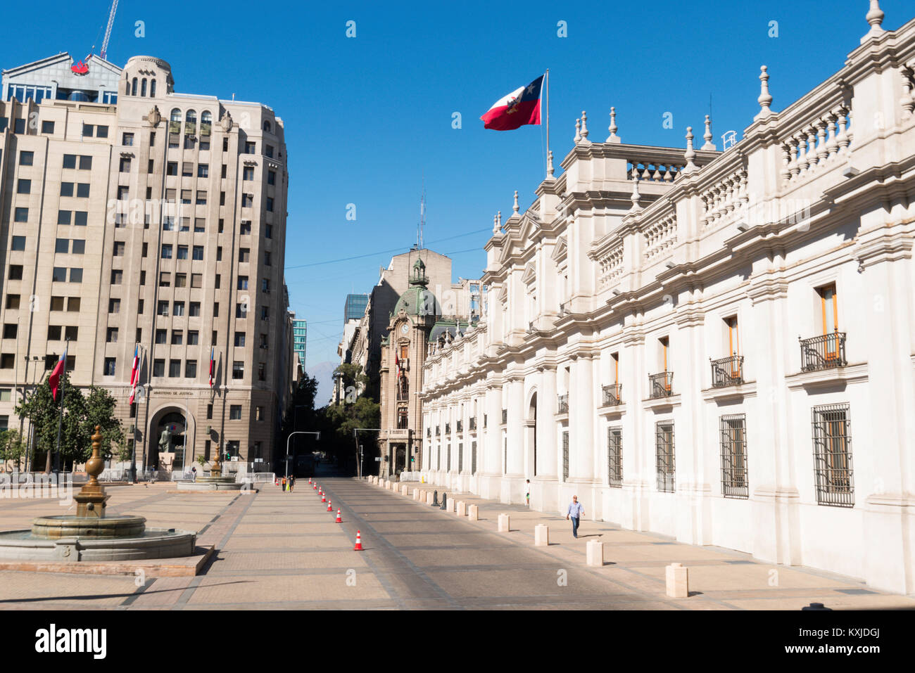 Plaza de la Constitución, Santiago de Cile Foto Stock