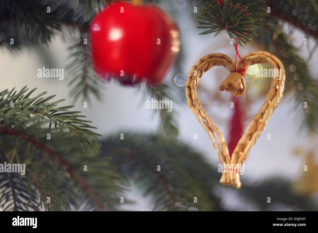 Albero di natale cuore Foto Stock