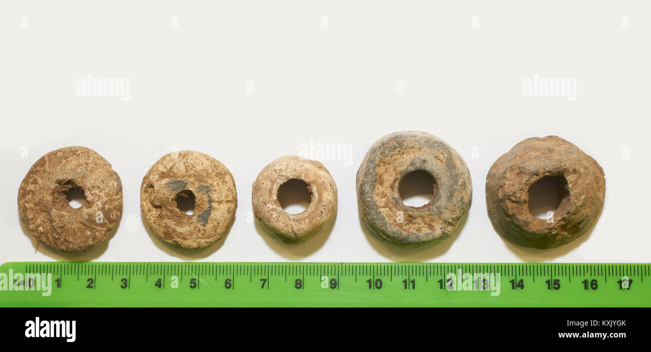 Un gruppo di mandrino Romano-British vortici Foto Stock