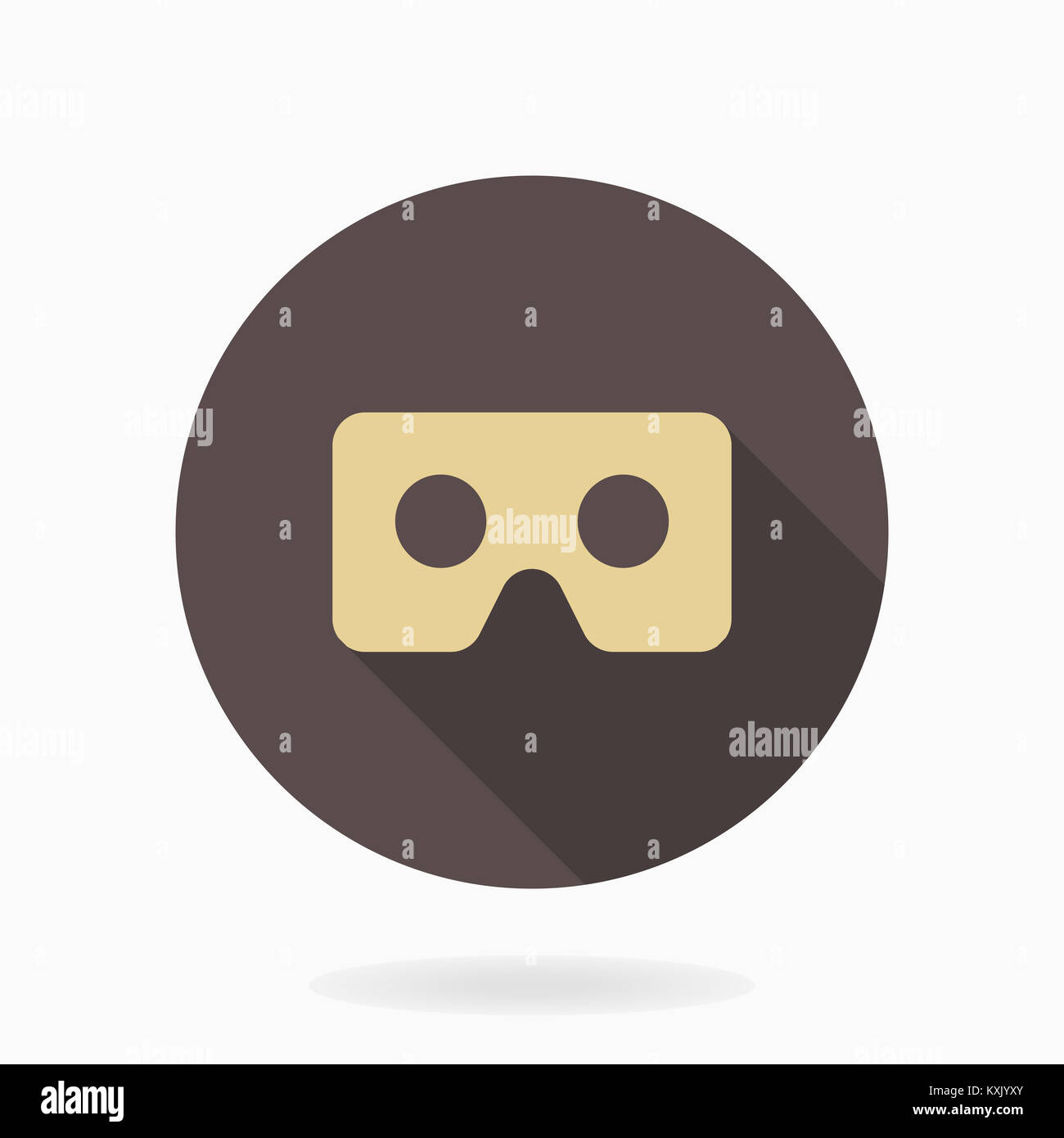 Bella Icona piatta con logo VR Foto Stock