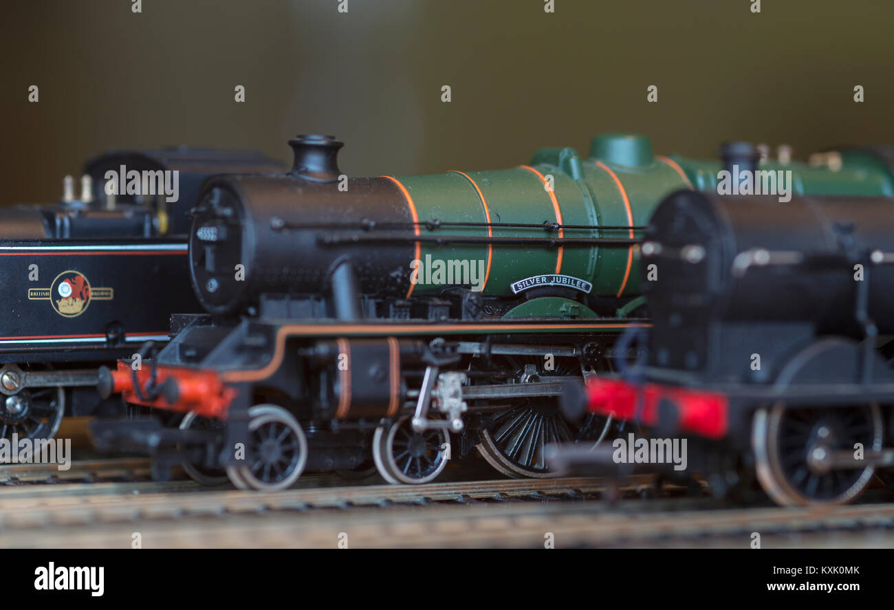 Elettrico modello locomotore ferroviario 'Silver giubileo" Foto Stock