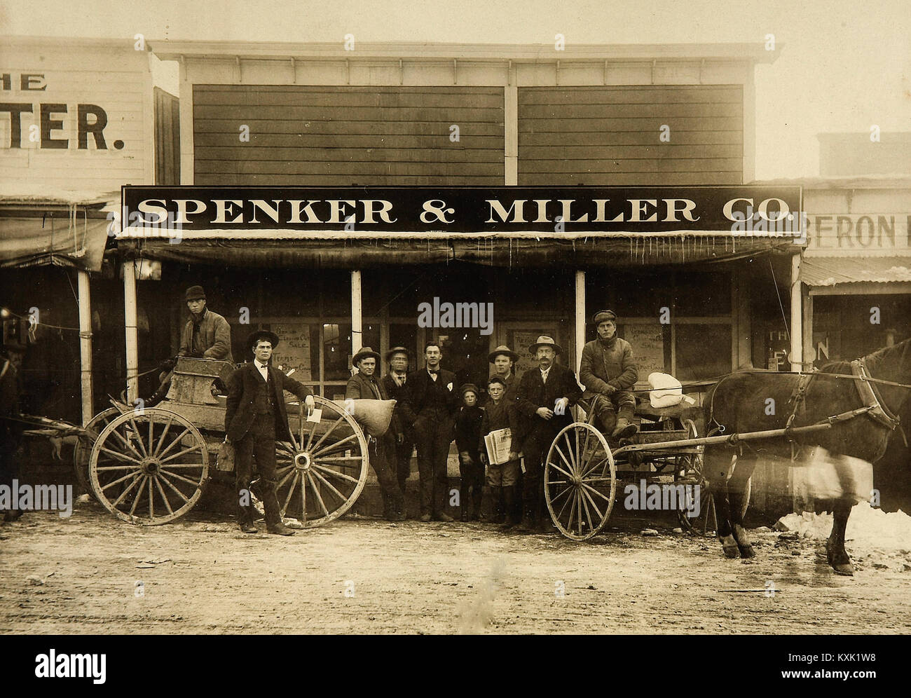Spenker & Miller - una operazione mercantile In Goldfield - esterno Foto Stock Spenker & Miller - una operazione mercantile In Goldfield - esterno Foto Stock