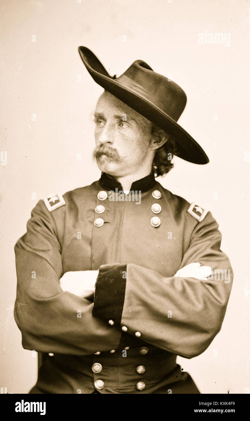 Generale George Armstrong Custer Foto Stock