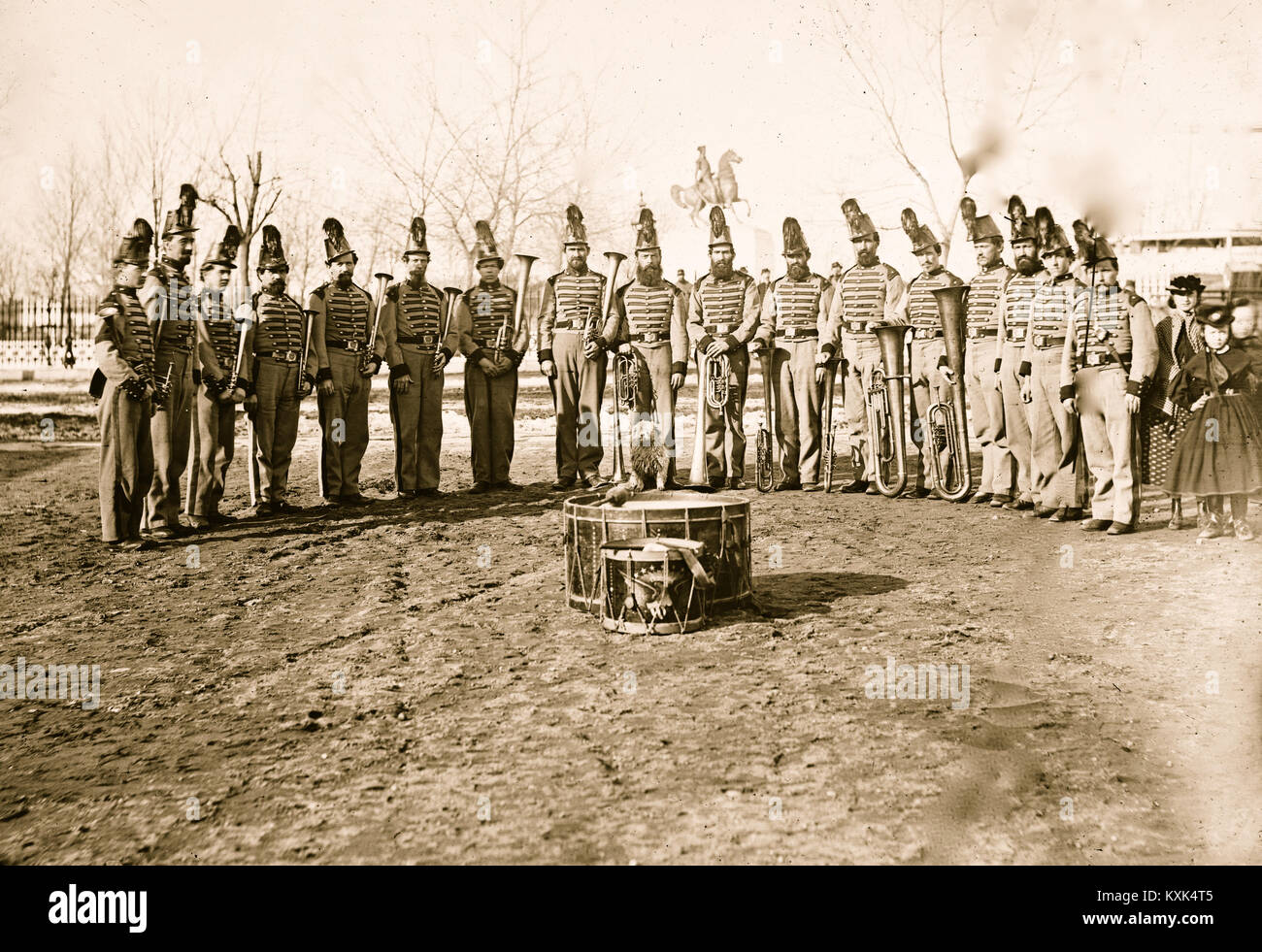 Washington, D.C. Band of 9th Veteran Reserve Corps Foto Stock