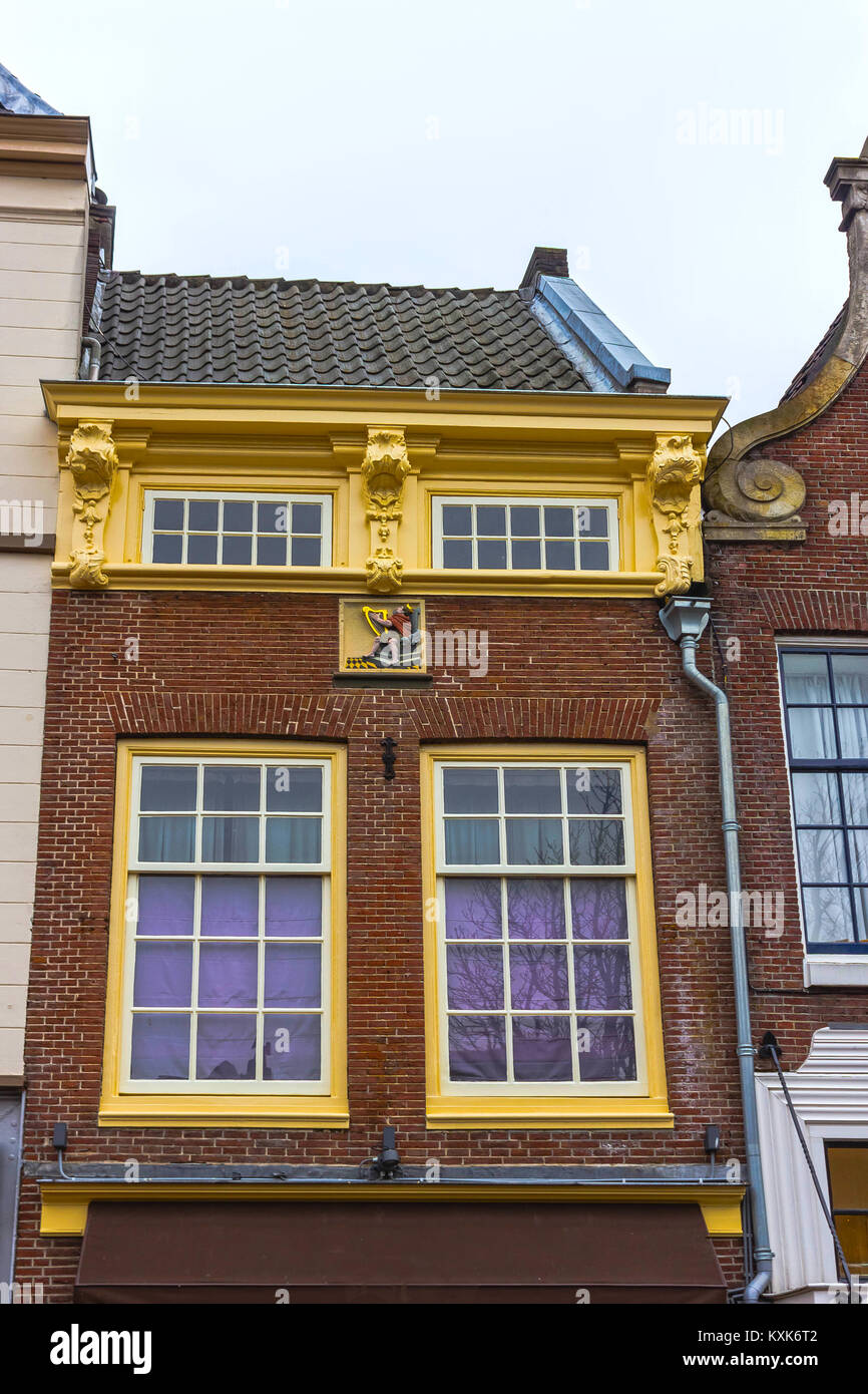 La storica casa nel centro di Utrecht, Olanda Foto Stock