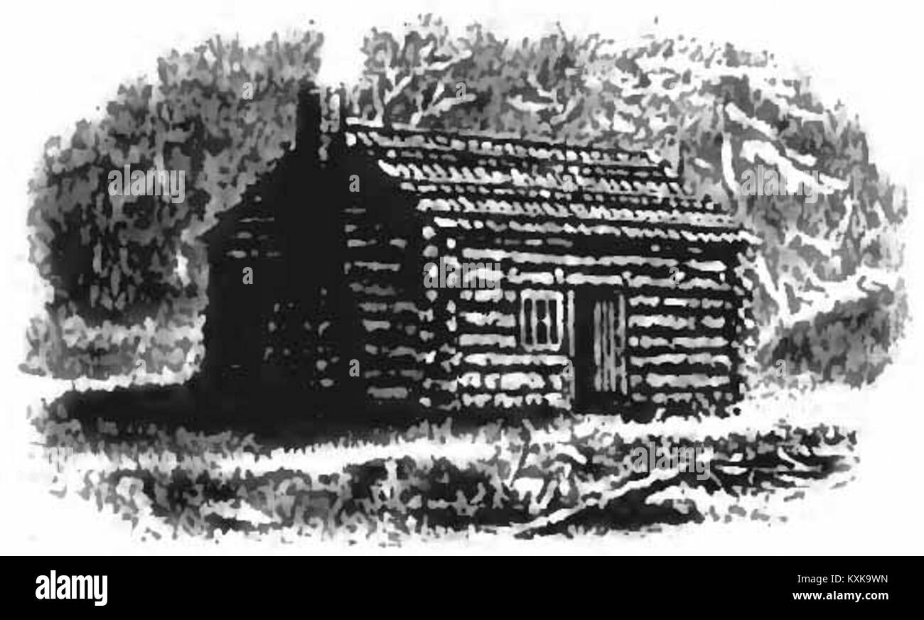 Questa immagine raffigura il luogo di nascita di James A. Garfield, il ventesimo presidente degli Stati Uniti. La fotografia è tratta dall'edizione 1900 di "Appletons' Cyclopædia of American Biography". Foto Stock