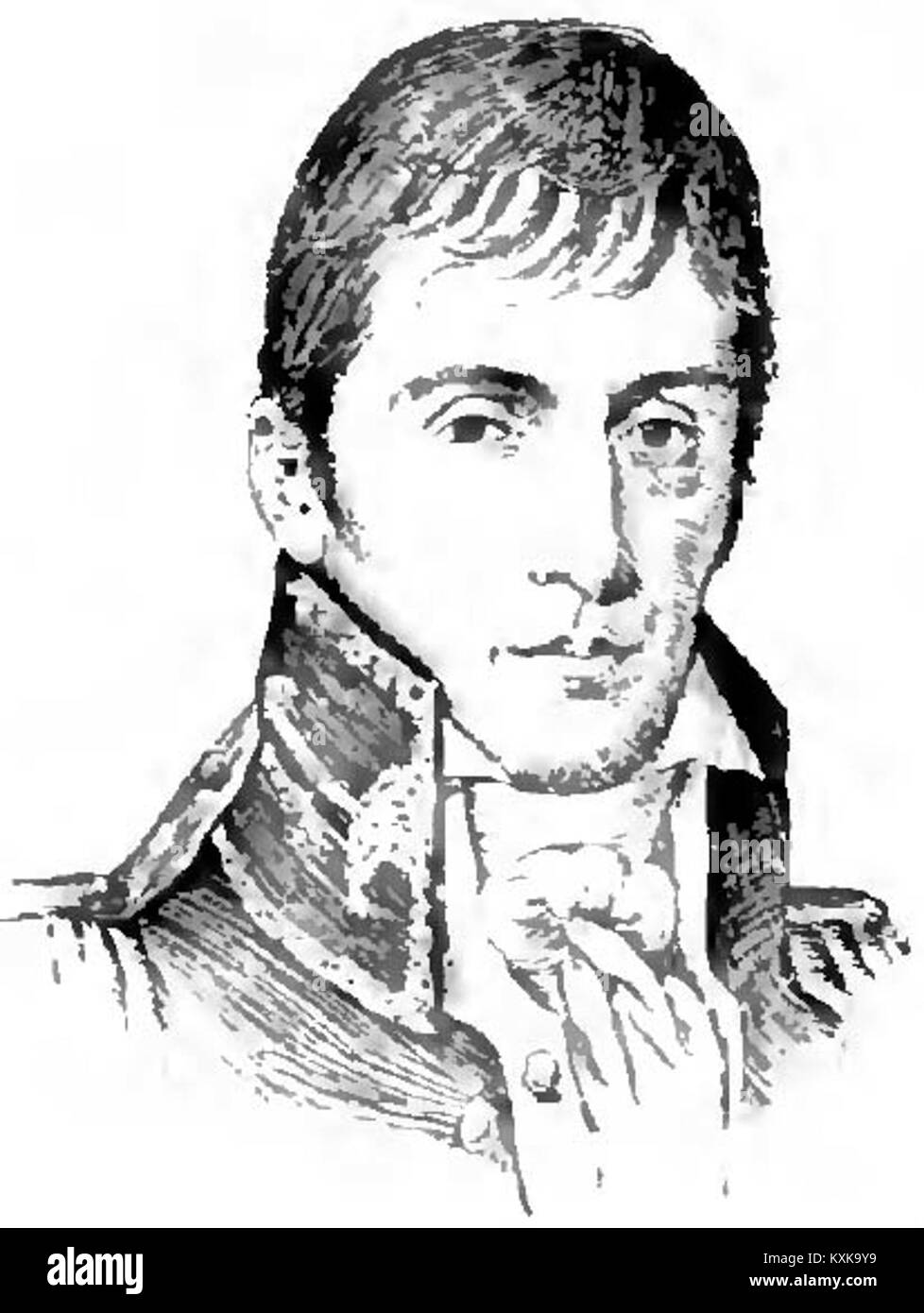 Un ritratto di Andrew Jackson in uniforme di un generale illustra il suo ruolo militare e il suo significato storico negli Stati Uniti. Foto Stock