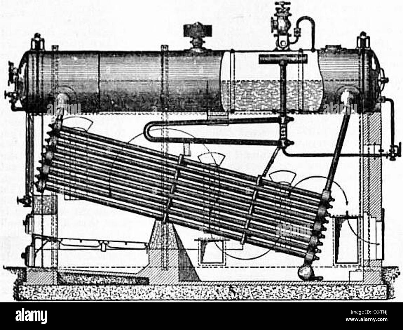 Babcock & Wilcox acqua caldaia tubo - Caldaia - Britannica - Fig. 11 Foto  stock - Alamy
