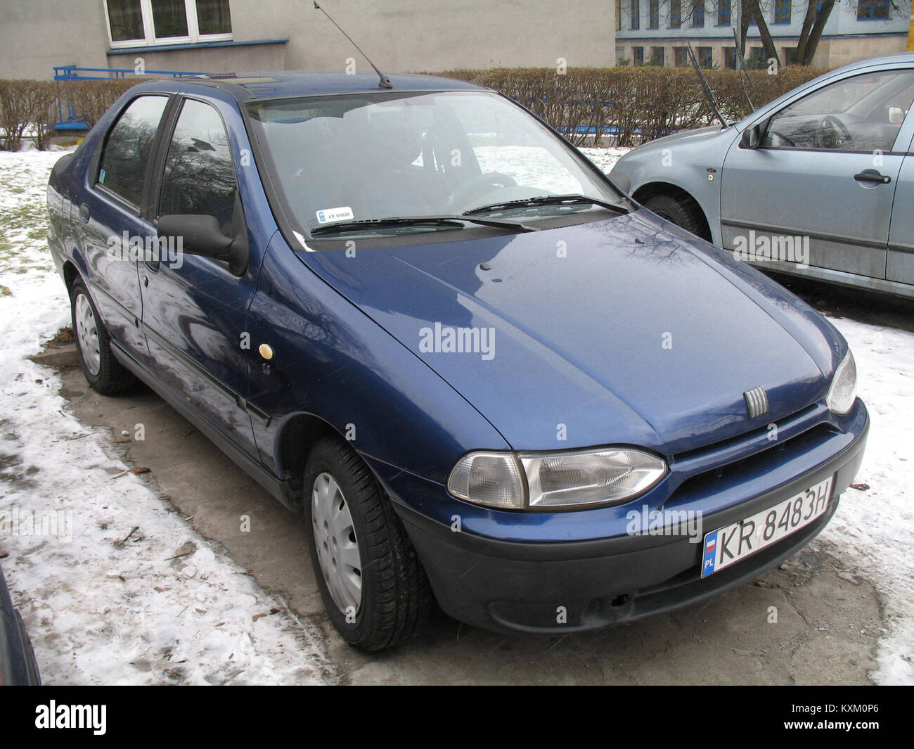 Blue la Fiat Siena HL 1,4 di Cracovia (2) Foto Stock