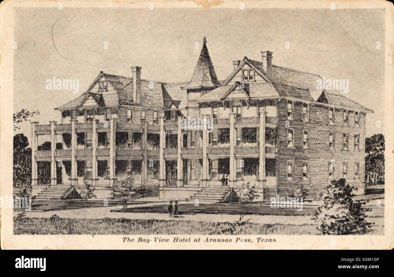 Hotel Bay-View, Aransas Pass, TX Foto Stock