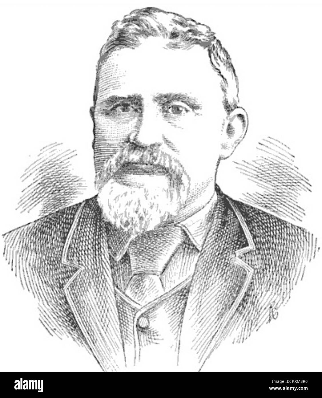 Benjamin H. Clover era un membro del Congresso degli Stati Uniti d'America del Kansas e un leader agricolo attivo alla fine del XIX secolo, rappresentando gli interessi degli agricoltori in politica. Foto Stock