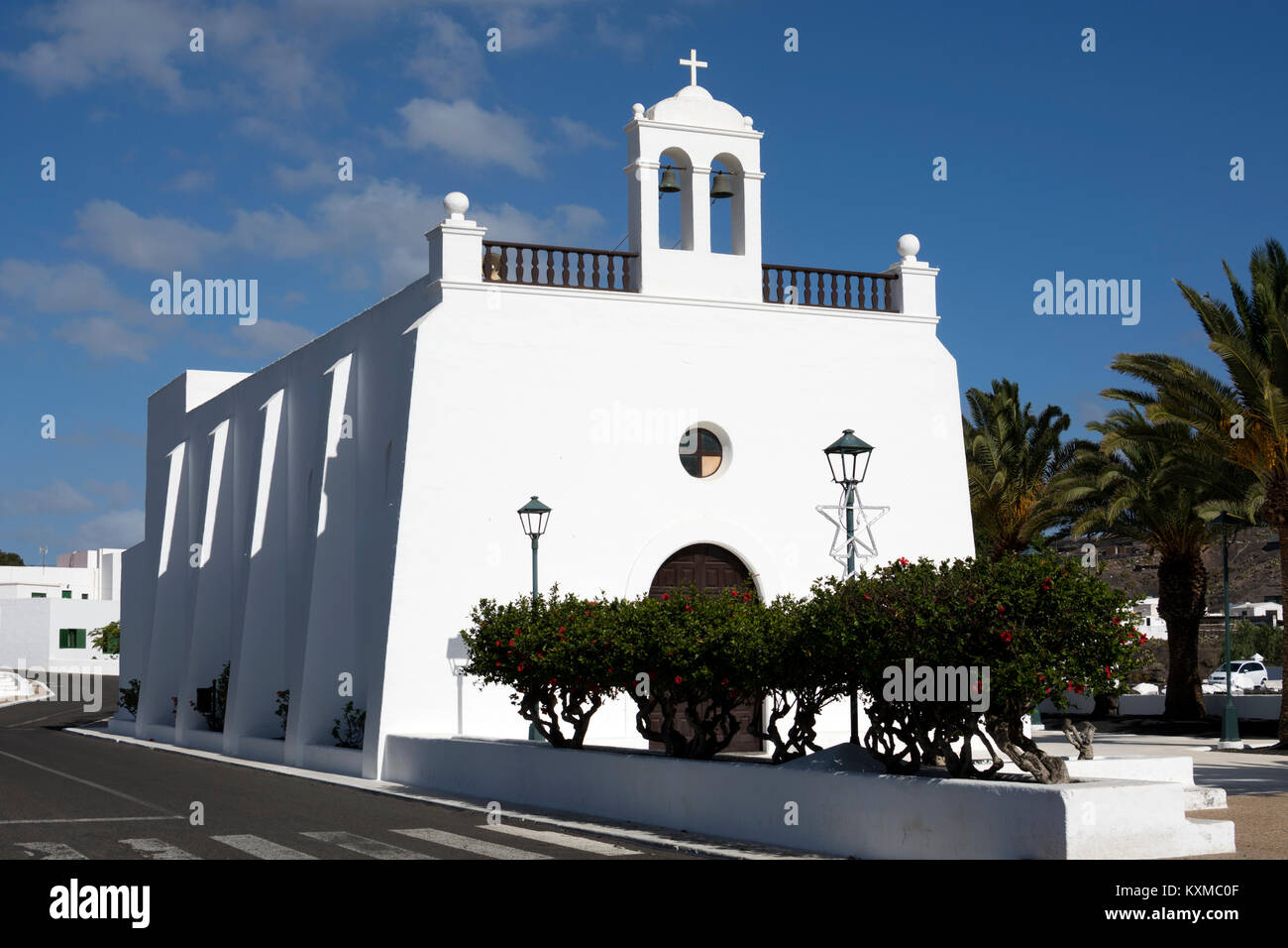 San Isidro Labrador chiesa, Uga, Lanzarote, Isole Canarie, Spagna. Foto Stock