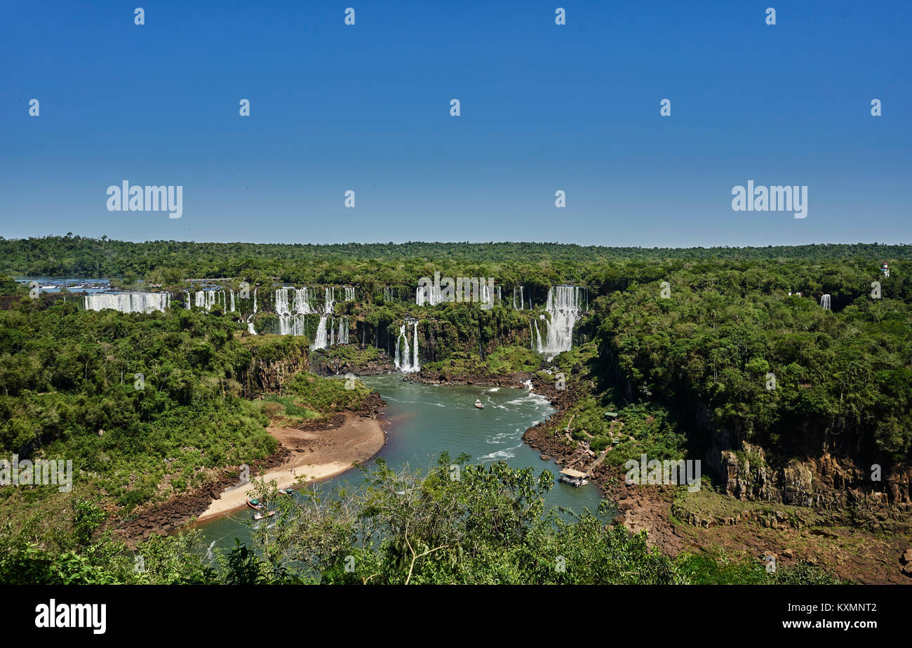 Cascate di Iguazu,Foz de Iguassu,Parana,il Brasile,l America del Sud Foto Stock