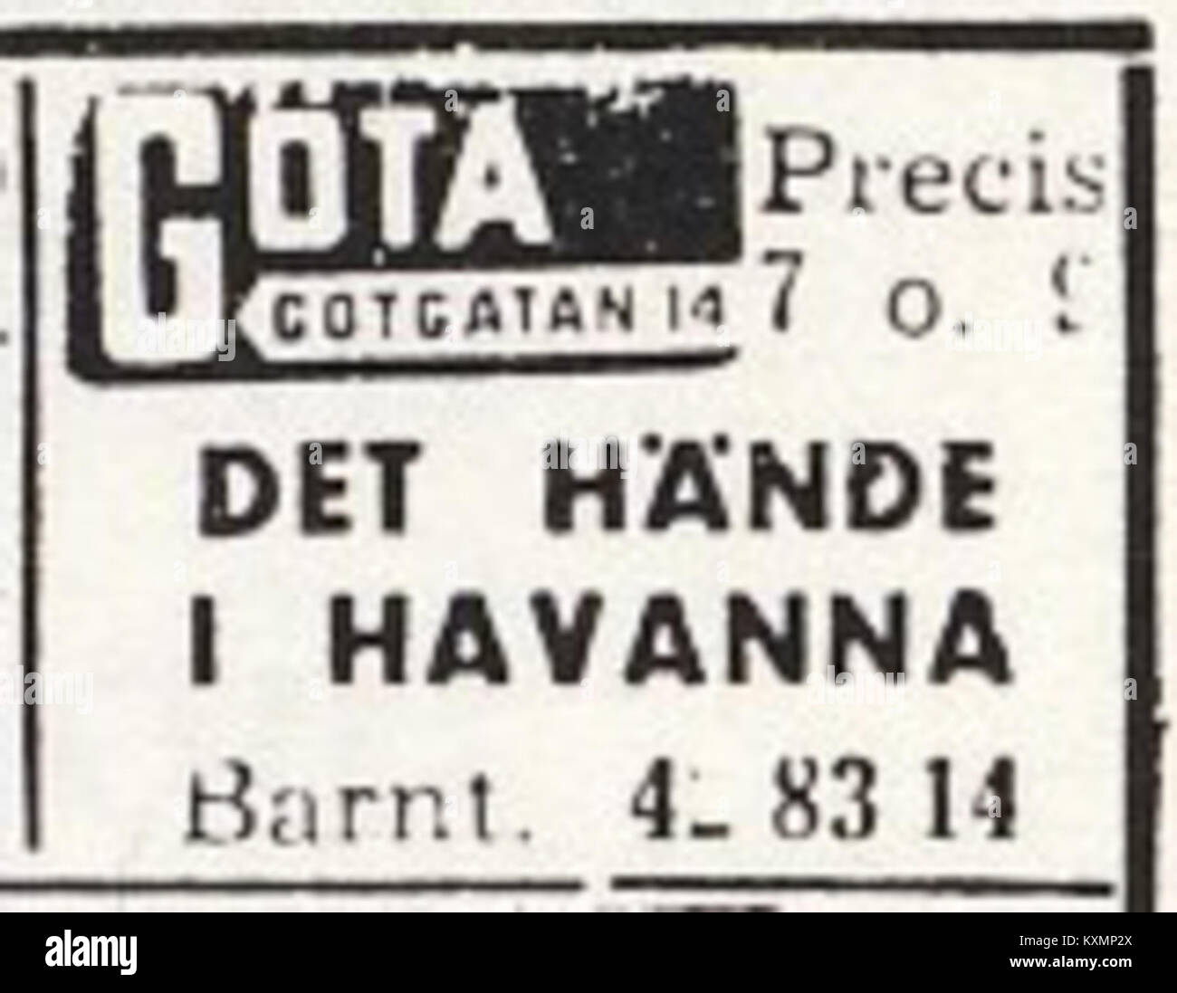 Questa pubblicità biografica del 1948 mette in risalto personaggi pubblici o film, illustrando i media e il paesaggio culturale della fine degli anni '1940 e l'interesse contemporaneo per le personalità. Foto Stock