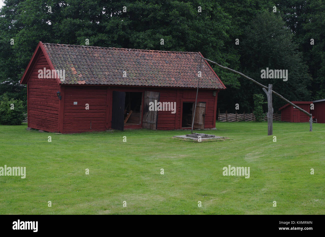 Il Bankeryd Heritage Center in Svezia è un'istituzione culturale che conserva la storia locale e mette in mostra il patrimonio regionale attraverso mostre e documentazione. Foto Stock