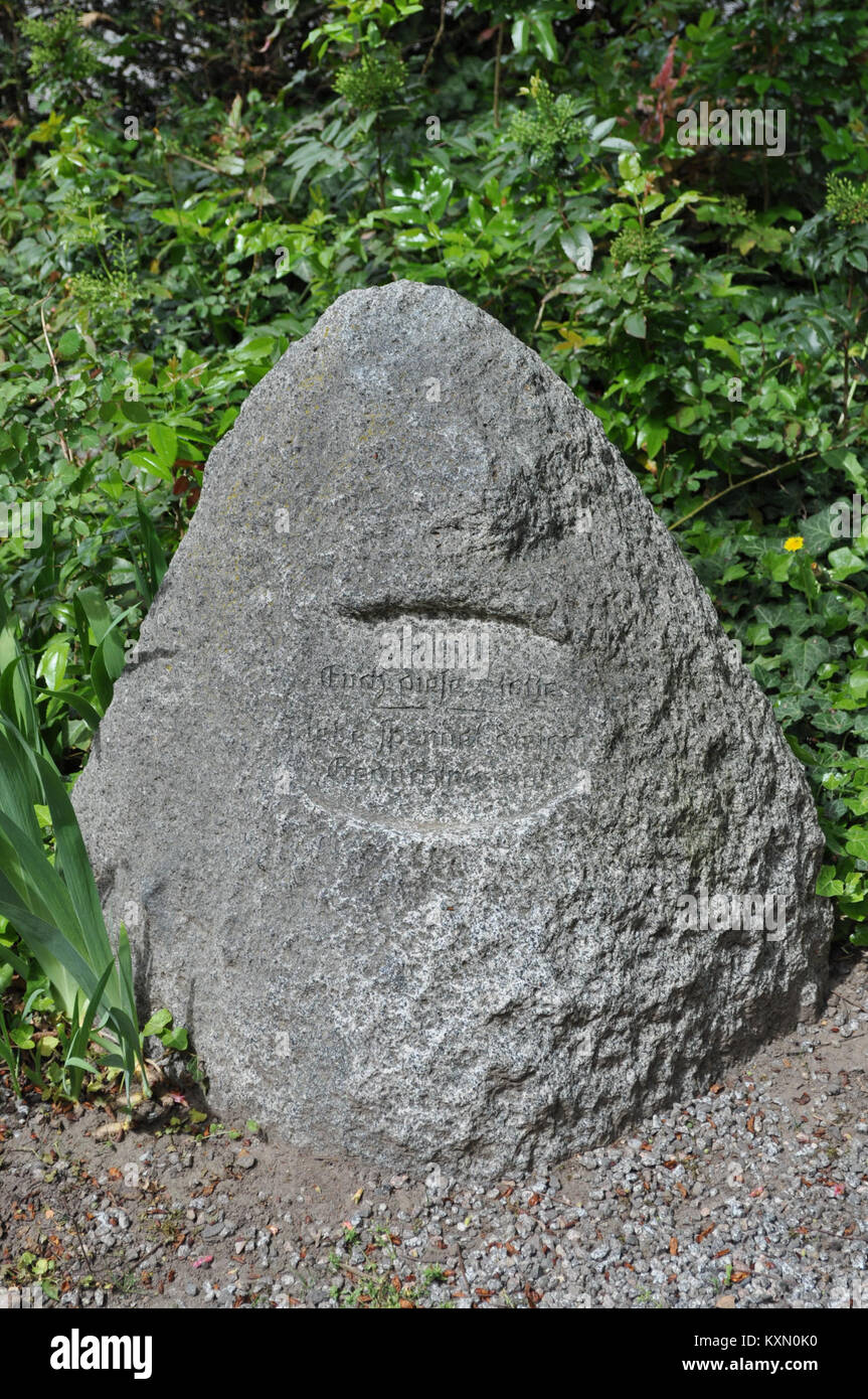 Auerbach, Gefallenen-Ehrenmal, Heilig sei Euch diese Stätte Foto Stock