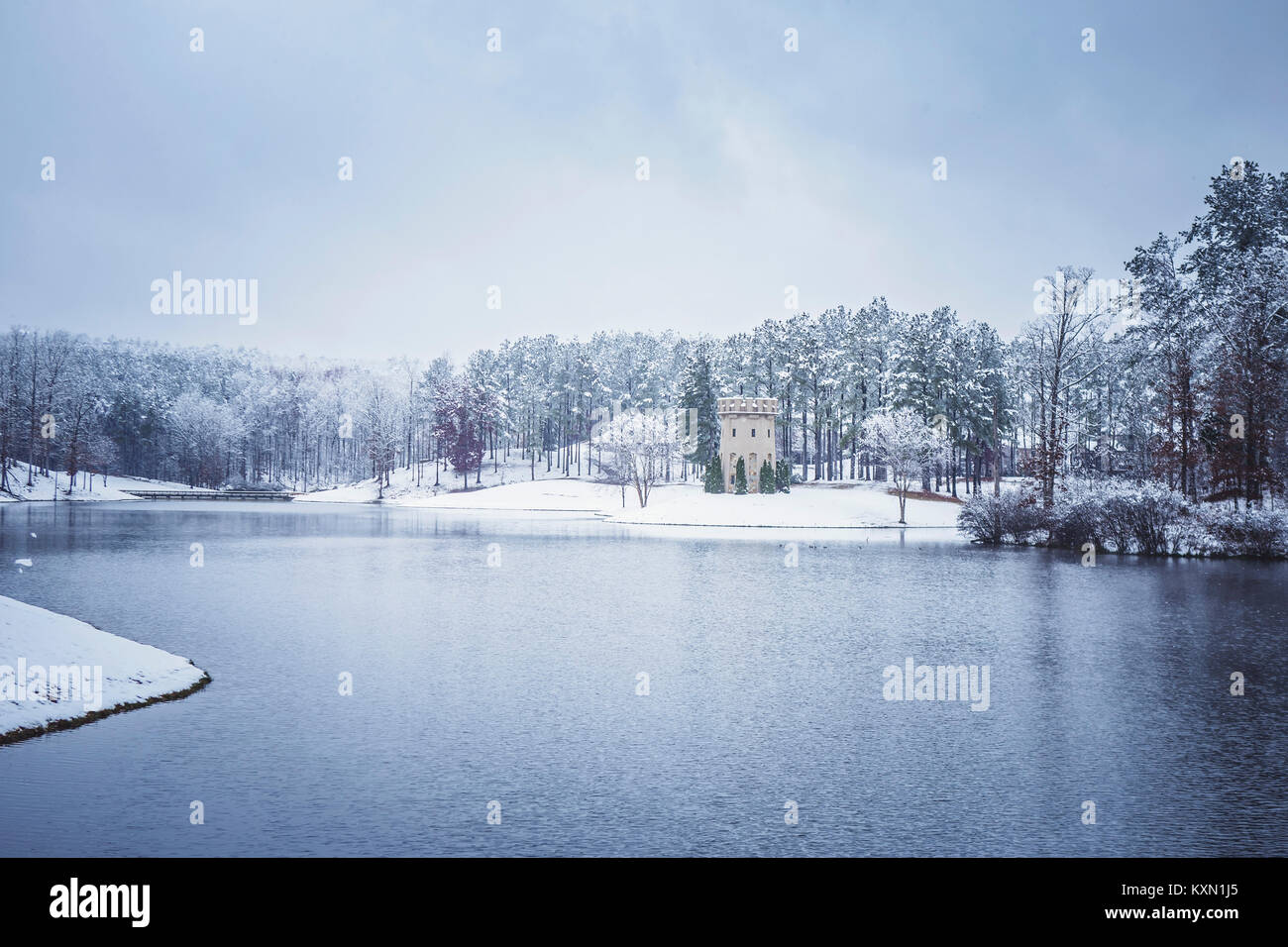 Neve di inverno Foto Stock