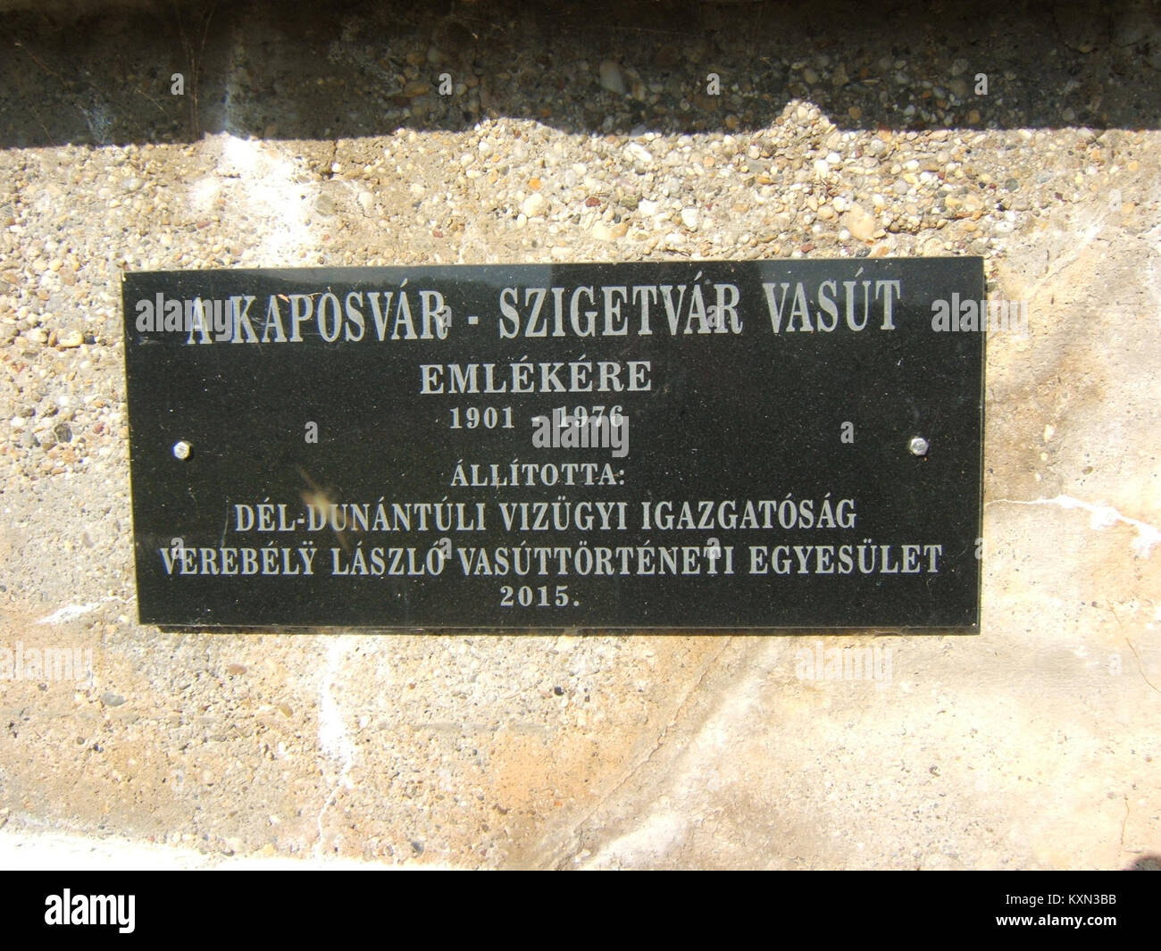 La linea ferroviaria Kaposvár-Szigetvár in Ungheria illustra le infrastrutture di trasporto storiche, collegando le città e contribuendo allo sviluppo regionale. Foto Stock