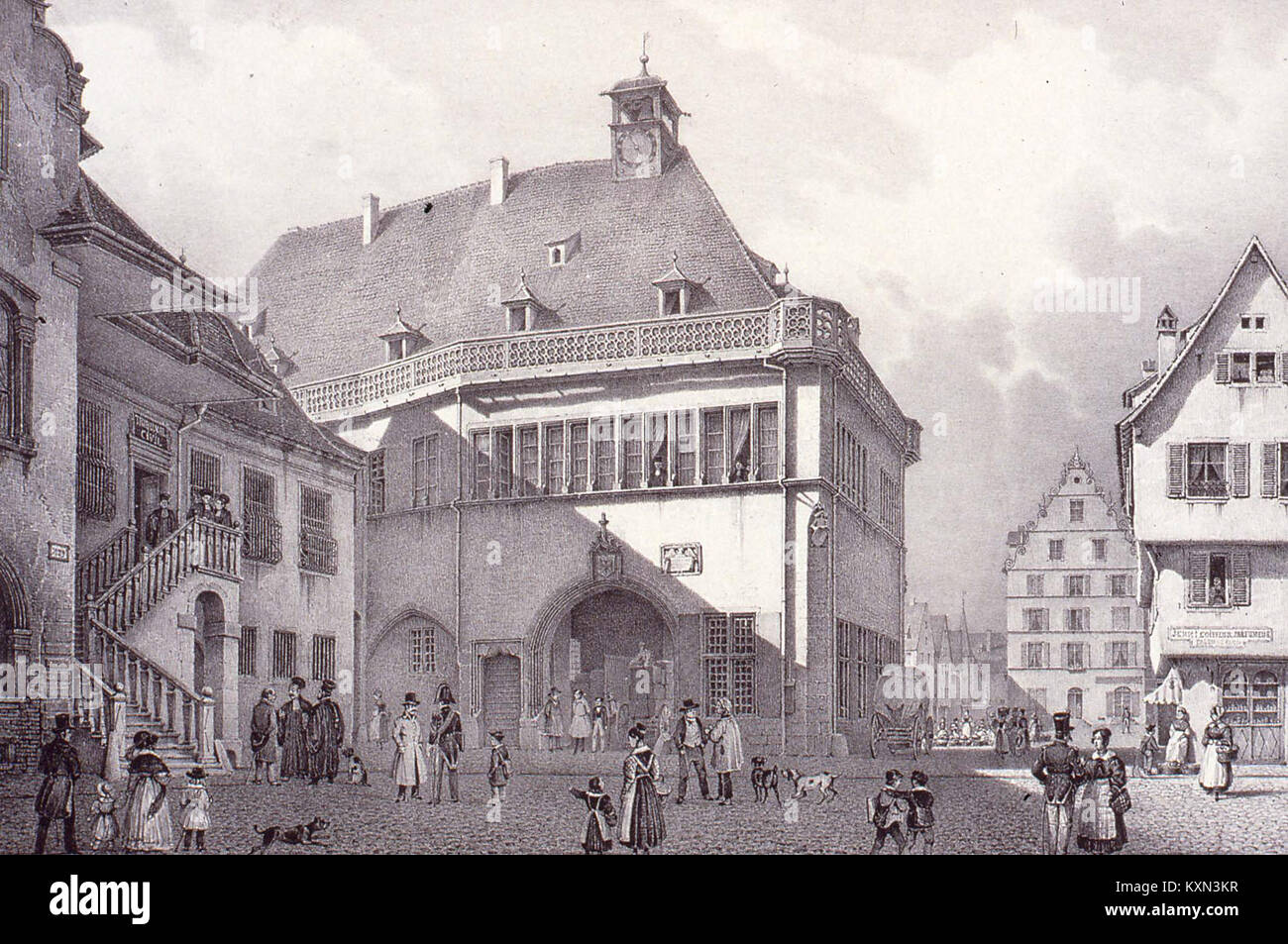 Ancien Hôtel de ville de Colmar Foto Stock